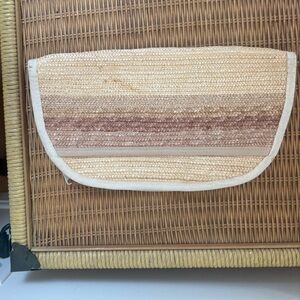 Woven Straw Clutch